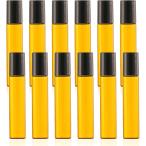 ロールオンボトル 遮光瓶 アトマイザー 容器 12本セット 漏斗付き (ブラウン,  10 ml)