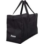 ショッピングボストンバッグ 大型 大容量 折りたたみ トート ボストン バッグ 100L 大型 防水 撥水 厚手 丈夫 軽量 旅行(ブラック,  74x43x28cm)