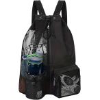  Jim sak сетка рюкзак napsak бассейн сумка водонепроницаемый легкий многофункциональный средний . видно ( черный, Free Size)