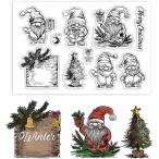 160x110mm クリスマスシール ステッカー ギフトシール 手帳シール ごほうびシール クリスマスツリー クリスマスノーム MDM(混合色)