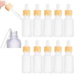 スポイトボトル アロマ瓶 コスメ 詰替え 保存容器 遮光 アロマボトル 精油 香水 小分け用 美容液 丸洗い ガラス(20mlx10本)