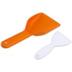 霜取り 冷凍庫 冷蔵庫 スコップ ヘラ アイス スクレーパー プラスチック 工具 除氷 シャベル ツール 氷取り 掃除(オレンジ)