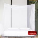 ショッピング蚊帳 蚊帳 モスキートネット 設置簡単 虫除け 室内 屋外 兼用 アウトドア キャンプ(ホワイト出入口なし,  200x200x180cm)