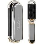  складной щетка переносной волосы щетка compact складной перевозка зеркало имеется ( серебряный )