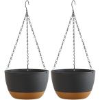  висячий посадочная машина висячий корзина цветочный горшок висячий pot план to pot подвешивание горшок подвешивание ниже посадочная машина модный ( черный )