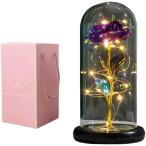  цветок свет цветок свет .. нет цветок она. день рождения подарок искусственный цветок роза LED свет тип аккумулятора День матери память день ( лиловый rose, средний )