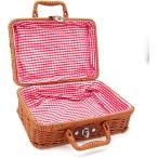  пикник корзина ланч корзина крышка имеется корзина . багажник корзина корзина плетеная корзинка способ текстильное покрытие ( Brown, M размер )