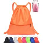 TeamOneDay регулировка место хранения Ad козырек .. спорт napsak водонепроницаемый пакет имеется большая вместимость бассейн сумка ( флуоресценция orange, one размер )