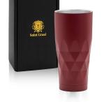 ビールジョッキ タンブラー 真空断熱 ステンレス ハイボール グラス 父の日 誕生日プレゼント 男性 ギフト(ボルドーレッド)