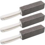  пемза чистка щетка туалет накипь сбрасывание karuki загрязнения пожелтение брать . портативный руль имеется 3шт.@( серый, постоянный )