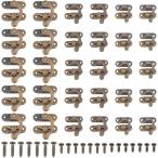 30 комплект 3 размер .. золотой крюк box защелка правый .. металлический винт имеется дерево коробка блокировка драгоценнный камень коробка оборудование орнамент пряжка ( античный bronze )