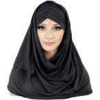 hijabm тонкий ислам путешествие женский ta- van m тонкий одежда палантин ( черный )