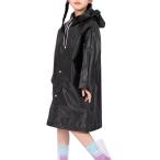  плащ ... для EVA eko материалы. . перо Kappa ребенок мужчина девочка модный супер-легкий супер водоотталкивающий . способ ученик начальной школы посещение школы ( черный )