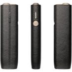 ショッピングアイコス ケース ケース アイコスイルマワン i 適合ケース カバー レザー 耐衝撃 全面保護 そのまま充電可能(細目， ブラック)