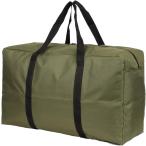 ショッピングボストンバッグ 大型 ミウォルナ ボストンバッグ 大容量バッグ 大型 大きいバッグ トートバッグ 旅行 軽量 140リットル アウトドア 折り畳み (カーキ)