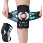 ショッピング膝サポーター 現役医師監修 膝サポーター 膝パッド 半月板 関節 がっちり固定 V字ベルト ズレにくい 軽量 通気性 作業 MDM (ブラック,  Lサイズ)