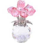  crystal роза .. нет цветок искусственный цветок роза интерьер подарок ( розовый, 8.8x12.3cm)