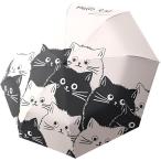 折りたたみ傘 猫 ねこ柄 かわいい レディース 撥水 晴雨兼用 遮光 遮熱 日焼け防止 日傘 (猫模様1 : 集合写真(自動開閉あり))