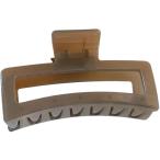 バナナクリップ 大きめ ヘアクリップ しっかりとまる 毛量多い(グレー)