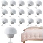  futon зажим чехол на футон смещение предотвращение пластик игла застежка фиксация 16 шт. комплект ( круглый / белый, одиночный )