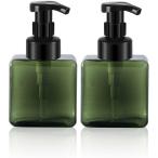 2 шт пена мыло диспенсер 250ml система давления мусс пена бутылка пена мыло для рук MDM ( темно-зеленый, 6.5x6.5x14.5 cm)