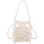  вечерняя сумочка бисер сумка жемчуг сумка сумка на плечо ручная сумочка Mini меньше женский свадьба юката японский костюм ( белый )