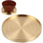 コースター おしゃれ 真鍮 コーヒーテーブル装飾 ゴールド 丸型(7.5cm)