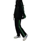 [Yahoo! классификация 1 ранг входить .] джерси верх и низ в комплекте тренировка одежда tops низ длинный рукав движение ( черный, XL)