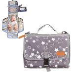  подгузники сумка Homme tsu изменение сиденье влажные салфетки внутренности многофункциональный все в одном compact портативный большая вместимость легкий водонепроницаемый водоотталкивающий (Gray)