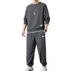  выставить вафля ткань верх и низ в комплекте накладывающийся надеты способ дизайн салон одежда casual мужской длинный рукав брюки ( темно-серый, L)