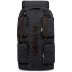 ダッフルバッグ 110L バックパック 大型ザック ミリタリー メンズ リュックサック アウトドア 鞄(ブラック)