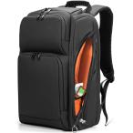 リュック メンズ ビジネスリュック リュックサック スクエアリュック 大容量 PCリュック 通学 通勤 出張(ブラック412,  共通)