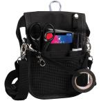 3way фартук сумка медсестра сумка сумка-пояс тонкий kalabina плечо ремень имеется 9 карман вставка 5mm( черный, S)