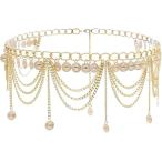 ショッピングセクシー ウエストチェーン ゴールド セクシー ベリーチェーン ボディ ジュエリー 腰 飾り(One Size)