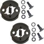 クラッチ 草刈り機 刈払機 パーツ 交換用 ワッシャー付 (シルバー/2セット,  76x74mm ピッチ53mm)