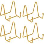  plate подставка тросик фоторамка тарелка установить дисплей книга@4 шт. комплект ( Gold )