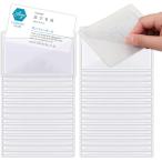  карман наклейка визитная карточка карта прозрачный ... визитная карточка карман визитная карточка держатель блокнот этикетка держатель склеивание ( визитная карточка * карта размер 35 листов )