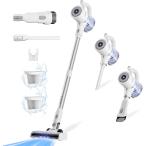 掃除機 コードレス 33000pa強力吸引 充電式 ハンディクリーナー 46分間連続稼働 軽量 10段伸縮パイプ PSE認証済(P30)