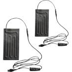 USB обогреватель повышение температуры сиденье DC5V... Кайро под ногами подогрев 3 -ступенчатый температура регулировка .. защита таймер функция защищающий от холода (Black, 2 комплект )