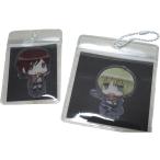 アクキーカバー 大きめ たて型 キーホルダー 保護カバー オタ活 アクスタケース キーホルダーカバー(台紙（黒）,  チェーン付（S）)