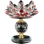 crystal стекло лотос Lotus low sok установить украшение . шт. .. установить цветок свеча лампа держатель лотос. цветок ( красный, 12x12)