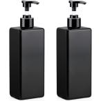  шампунь бутылка диспенсер модный 500ml 2 шт. комплект ( черный, 500ml)