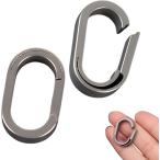 titanium kalabina маленький размер кольцо брелок для ключа кольцо для ключей объединенный для коннектор модный 2 шт. комплект ( серый, средний 2.5cm)