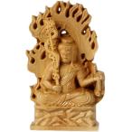  изображение Будды неподвижный Akira . дерево резьба по дереву домашний алтарь изображение Будды украшение . из дерева защита книга@...... исключая . анис звёздчатый подставка огонь . свет .. прибыль . добродетель ( бежевый, большой )