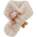  искусственный мех женский пелерина осень-зима muffler защищающий от холода нежный симпатичный теплый шарф снуд защита горла "neck warmer" ворсистый ( бежевый )