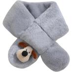  пелерина женский осень-зима искусственный мех muffler защищающий от холода нежный симпатичный теплый шарф снуд защита горла "neck warmer" собака ( серый )