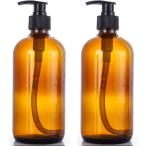 шампунь бутылка стекло заполняющий aroma соответствует янтарь бутылка алкоголь соответствует пустой контейнер ( янтарь ( янтарь цвет ), 500ml 2 шт )