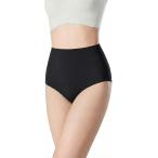 シームレスショーツ パンツに響かない ハイウエスト 補正下着 ヒップアップ 抗菌 お腹引き締め 蒸れない サニタリー (ブラック,  S)