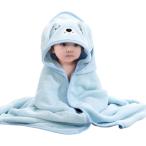  baby банное полотенце купальный халат младенец автобус пончо с капюшоном .( голубой * собака, 80cmx80cm)