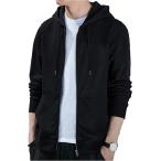  Parker мужской весна тонкий Zip с карманом с капюшоном . dry UV casual лето осень длинный рукав ( черный, 2XL)